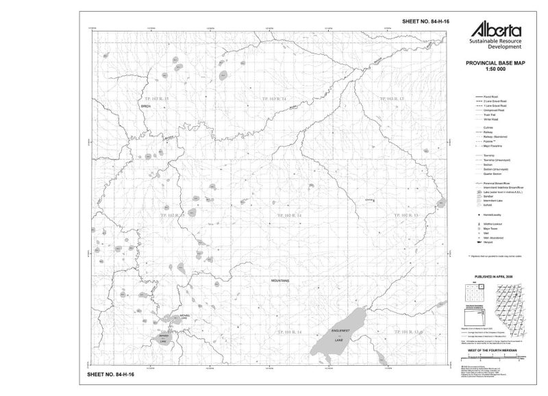 84H16R Alberta Resource Access Map