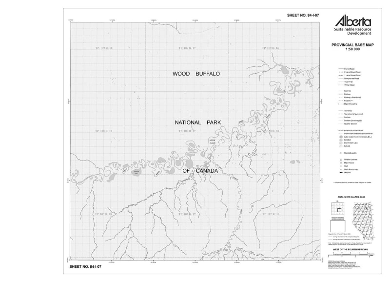 84I07R Alberta Resource Access Map
