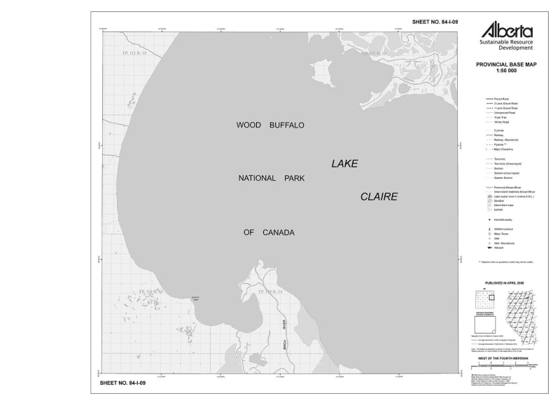84I09R Alberta Resource Access Map