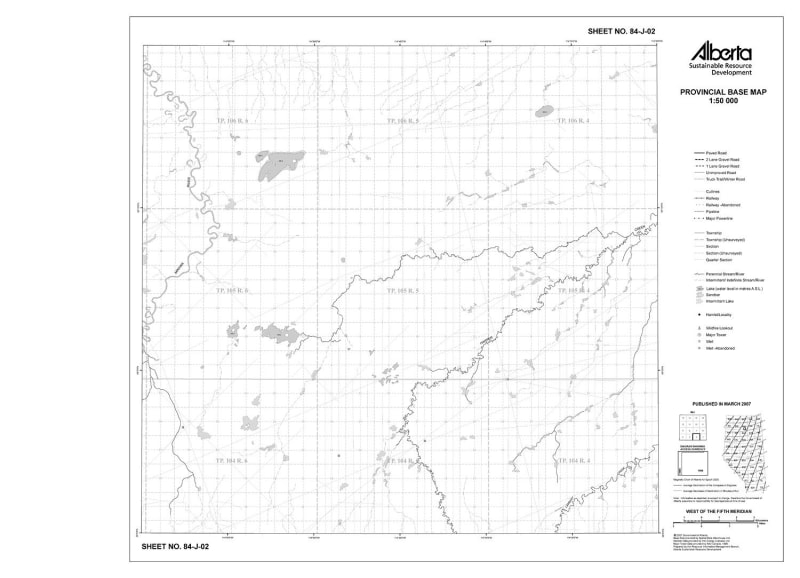 84J02R Alberta Resource Access Map