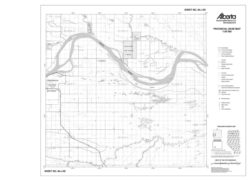 84J05R Alberta Resource Access Map