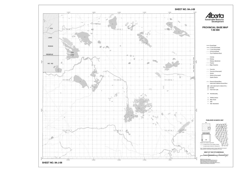 84J08R Alberta Resource Access Map