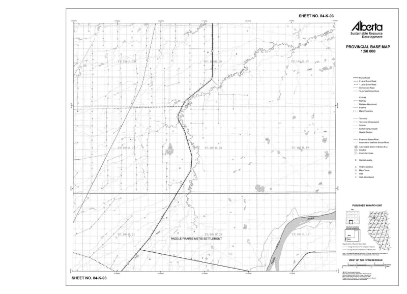 84K03R Alberta Resource Access Map