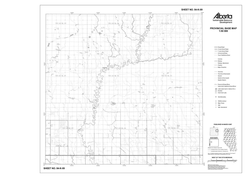 84K09R Alberta Resource Access Map