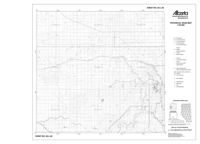 84L05R Alberta Resource Access Map
