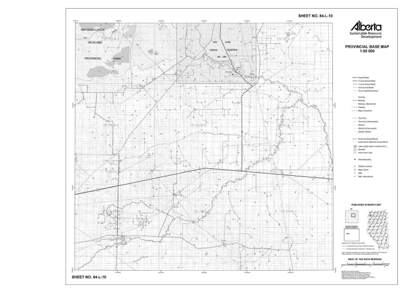 84L10R Alberta Resource Access Map