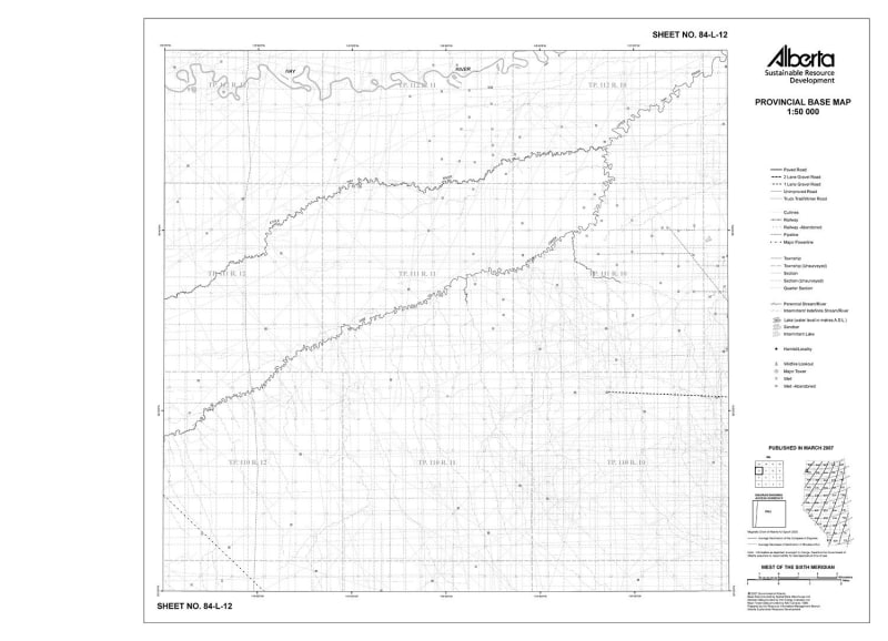 84L12R Alberta Resource Access Map