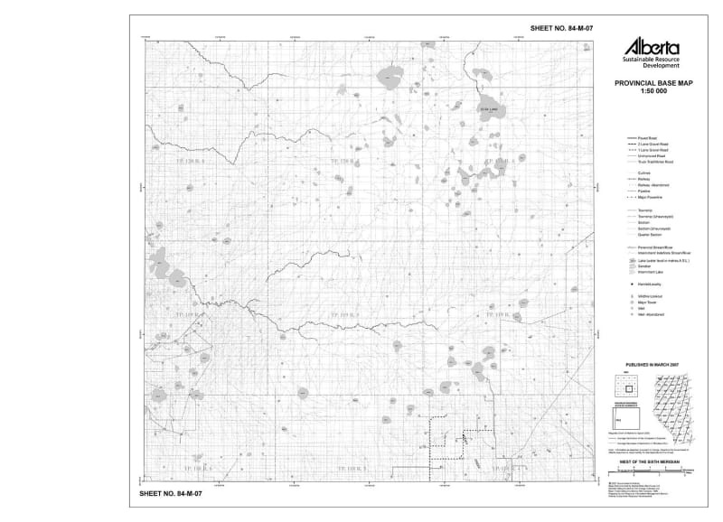 84M07R Alberta Resource Access Map