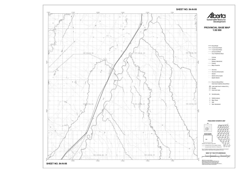 84N06R Alberta Resource Access Map