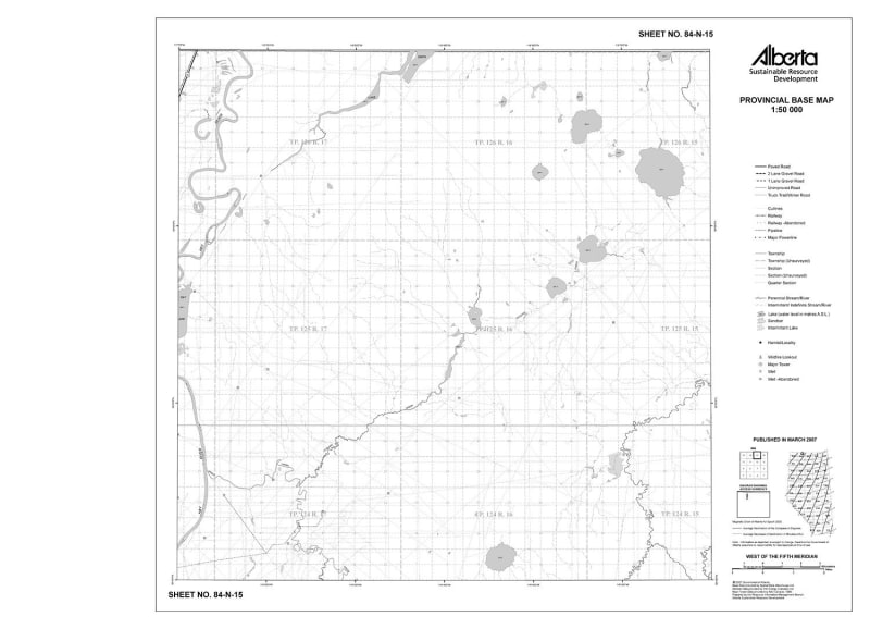 84N15R Alberta Resource Access Map