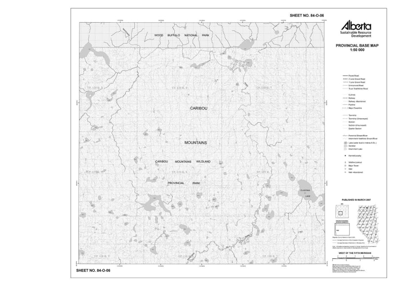 84O06R Alberta Resource Access Map