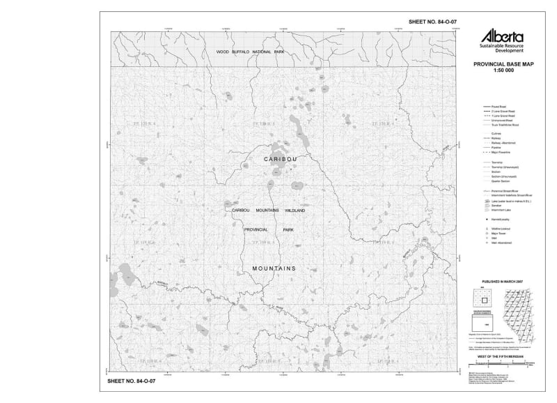 84O07R Alberta Resource Access Map