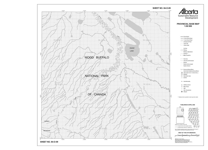 84O09R Alberta Resource Access Map