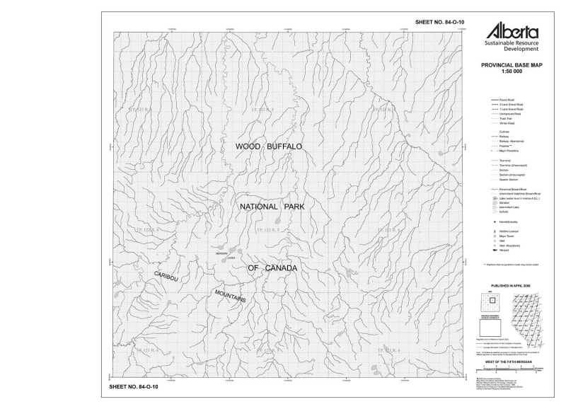 84O10R Alberta Resource Access Map