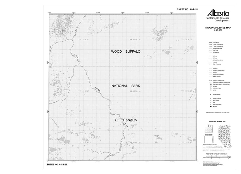 84P15R Alberta Resource Access Map