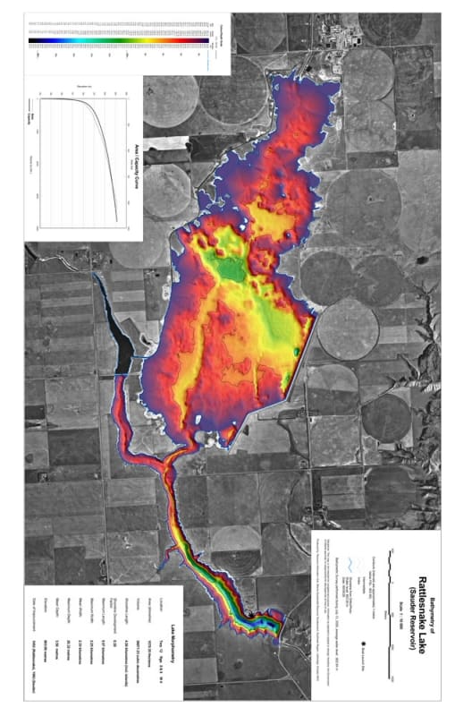 Rattlesnake Reservoir Bathymetric Chart