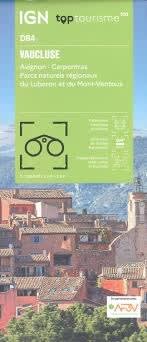 IGN Top 100 (D84) Vaucluse travel map featuring Avignon, Mont Ventoux, Luberon Regional Park, and Provence hiking trails.