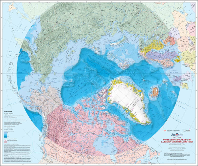 North-Circumpolar-Region-Natural-Resources-Canada-Wall-Map-Bilingual North-Circumpolar-Region-Natural-Resources-Canada-Wall-Map-Bilingual