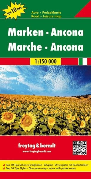 Detailed F&B road map of Marche (1:150k). Perfect for driving the Adriatic coast, Conero Riviera, visiting Urbino, and exploring the Sibilline Mountains. Detailed F&B road map of Marche (1:150k). Perfect for driving the Adriatic coast, Conero Riviera, visiting Urbino, and exploring the Sibilline Mountains.