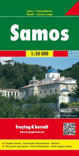Detailed F&B Samos map (1:50k) for Greek island driving & hiking. Navigate Pythagoreio, Heraion, and Mount Kerkis. Essential travel guide. Detailed F&B Samos map (1:50k) for Greek island driving & hiking. Navigate Pythagoreio, Heraion, and Mount Kerkis. Essential travel guide.