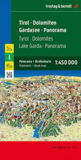 The Tyrol Dolomites and Lake Garda region in Italy offers a diverse range of breathtaking landscapes, charming towns, and cultural attractions.  The clear design, shaded relief, and extensive index of local authorities make navigation easy, while the addi