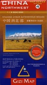 NW China Travel & Road Map. A highly detailed map, showing relief with elevation tints. Includes an inset map of Urumchi and an index on the back. This map is in English and Cantonese. Must visit places are Terracotta Army in Xi'an, Mogao Caves in Dunhuan
