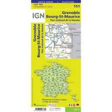 151 Grenoble Chambery IGN France