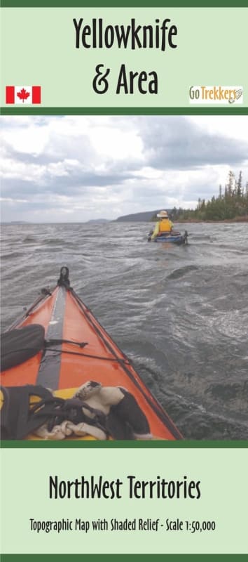Yellowknife NWT & Area topographic map. Map of Yellowknife & Area at 1;50,000. The size is 41" x 36"