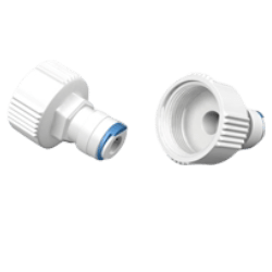 AquaticLife Buddie Fit RO 1/4" x Hose Bib w/1 Blue Clip, 2 Pack AquaticLife Buddie Fit RO 1/4" x Hose Bib w/1 Blue Clip, 2 Pack