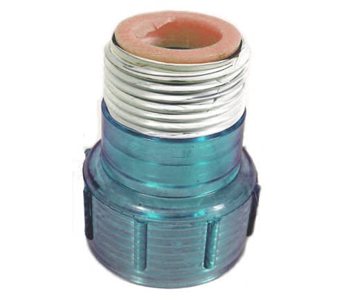 Aqua Ultraviolet Quartz Cap with Ring Clear Blue
