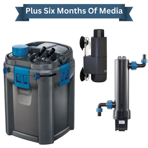 OASE BioMaster 2 350 Canister Filter Complete Filtration and Media Upgrade Bundle