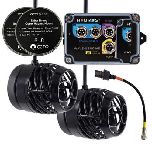 Reef Octopus OCTO Pulse 2 With WaveEngine LE, 2nd Pump+Cable & Extra Strong Magnets Package