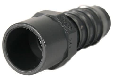 Dura Schedule 40 PVC Straight Insert Adapters 3/4" Spg x 3/4" Hose Barb