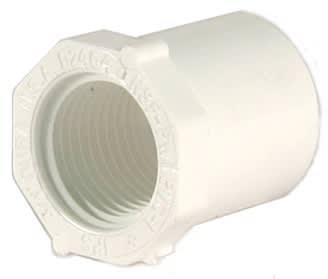 Dura Schedule 40 PVC Reducer Bushing 1" Spg x 1/2" FPT