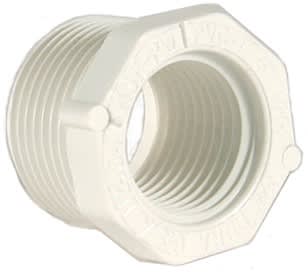 Dura Schedule 40 PVC Reducer Bushing 1-1/2" MPT x 1-1/4" FTP