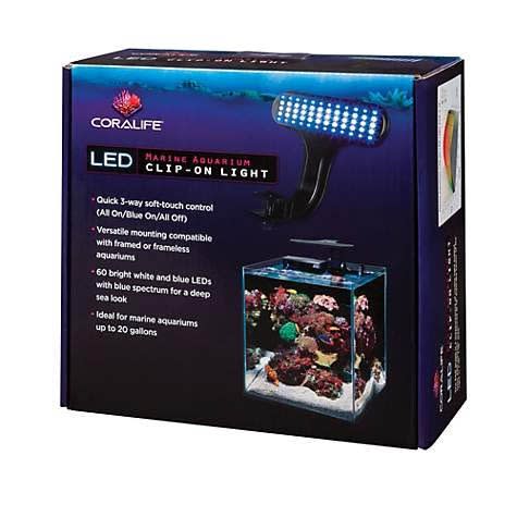 Coralife Marine Aquarium LED Clip-On Light Coralife Marine Aquarium LED Clip-On Light
