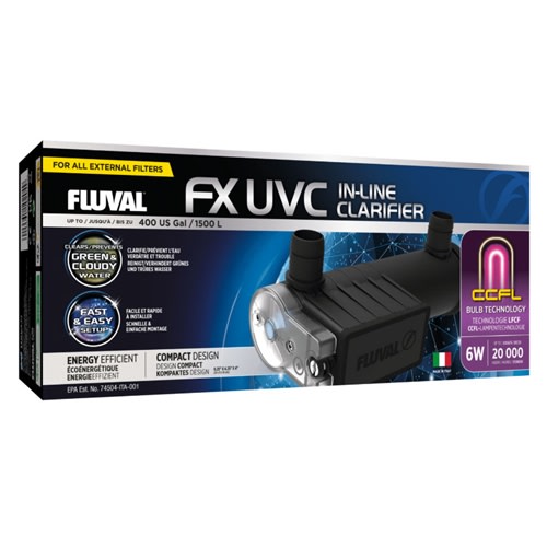 Fluval 6W FX UVC In-Line Clarifier