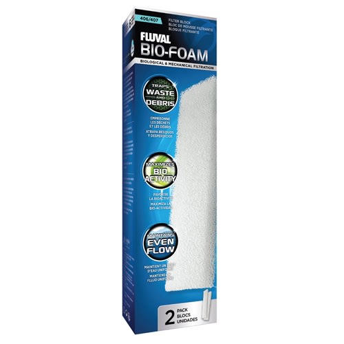 Fluval 405/406/407 Filter Replacement Bio-Foam, 2-Pack (Fluval A226) Fluval 405/406/407 Filter Replacement Bio-Foam, 2-Pack (Fluval A226)