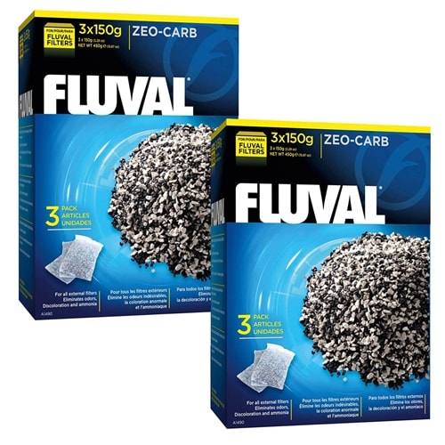 Fluval Zeo-Carb, 6 X 150 grams (Fluval A1490) Fluval Zeo-Carb, 6 X 150 grams (Fluval A1490)
