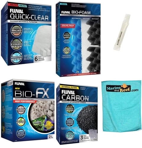 Fluval 406/407 Canister Filter Semi Annual High Performance Maintenance Kit