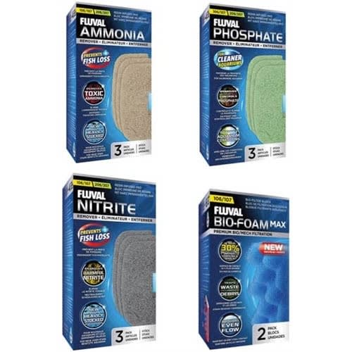 Fluval 107 Canister Filter Media Package