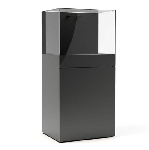 JBJ Rimless Flat Panel 45 Gallon Black Aquarium & Stand