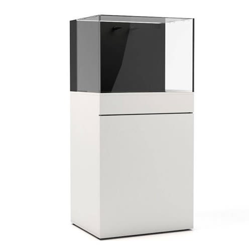 JBJ Rimless Flat Panel 45 Gallon White Aquarium & Stand