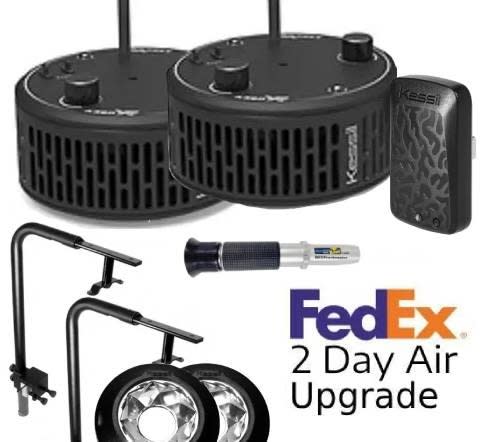 Kessil A360XE Tuna Blue LED Lights, Mounting Arms, WiFi Dongle & Narrow Reflectors DEEP TANK Package