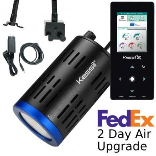 Kessil A160 Tuna Blue LED Light with New Spectral Controller X & Gooseneck Package