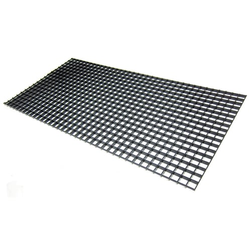 Egg Crate, Black Styrene, 23.5" x 11.5" Egg Crate, Black Styrene, 23.5" x 11.5"