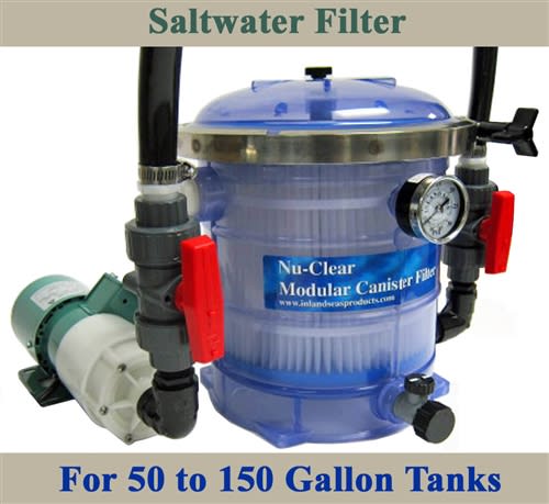 Saltwater 50 to 150 Gallon Tank Filter, Pump Plumbing Package