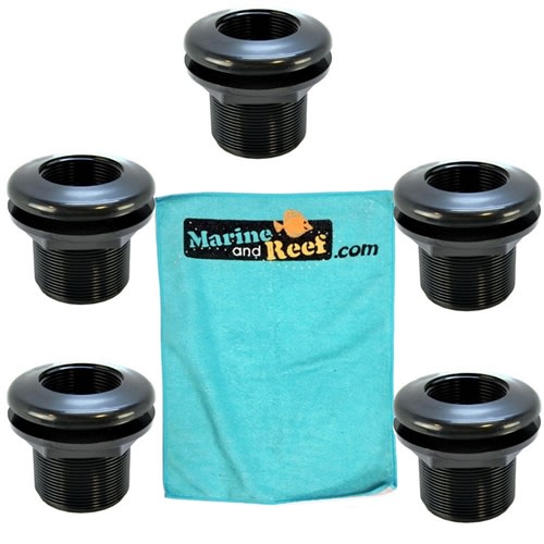 Lifegard Aquatics Bulkhead, 1" Slip X Slip (R270577) FIVE PACK & Towel Package Lifegard Aquatics Bulkhead, 1" Slip X Slip (R270577) FIVE PACK & Towel Package