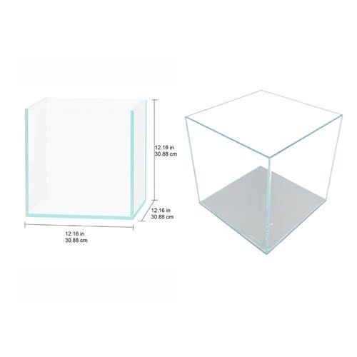 Lifegard Aquatics 7 Gallon Nano Cube Rimless Low Iron Ultra Clear Aquarium