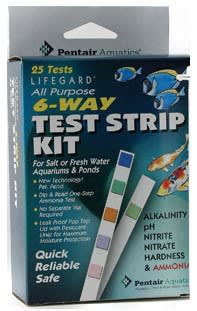 Lifegard Aquatics 6 Way Test Strips Lifegard Aquatics 6 Way Test Strips